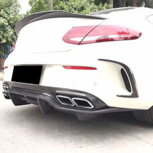Load image into Gallery viewer, Carbon Fibre Rear Bumper Trims for Mercedes W205 C Class 2 Door Coupe 15-18