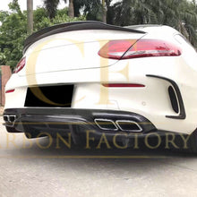 Load image into Gallery viewer, Carbon Fibre Rear Bumper Trims for Mercedes W205 C Class 2 Door Coupe 15-18