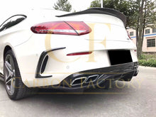 Load image into Gallery viewer, Carbon Fibre Rear Bumper Trims for Mercedes W205 C Class 2 Door Coupe 15-18