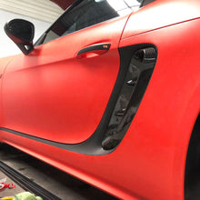 Load image into Gallery viewer, Carbon Fibre Side Fender Trims for Porsche Boxster & Cayman 718 16-19