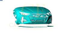 Load image into Gallery viewer, Pre-Preg Carbon Fibre Front Bumper Trims for Audi C8 RS6 19-22