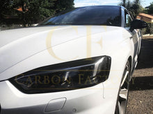 Load image into Gallery viewer, Pre-Preg Carbon Fibre Front Headlight Trims for Audi B9 A5 S5 RS5 17-19