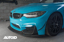 Load image into Gallery viewer, Carbon Fibre GTS Style Front Splitter / Front Lip for BMW M3 F80 (2014-2018) & M4 F82 F83 (2014-2019) - One-Piece 2x2 Weave CFRP