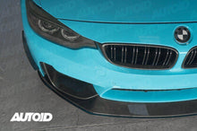 Load image into Gallery viewer, Carbon Fibre GTS Style Front Splitter / Front Lip for BMW M3 F80 (2014-2018) & M4 F82 F83 (2014-2019) - One-Piece 2x2 Weave CFRP