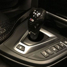 Load image into Gallery viewer, Dry Carbon Fibre Replacement Gear Trim for BMW F87 M2 F80 M3 F82 F83 M4 F10 M5 F06 M6 14-20
