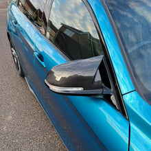 Load image into Gallery viewer, M4 Style Carbon Fibre Replacement Mirror Covers for BMW 3 Series F30 F31 F34 F35 13-19
