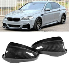 Load image into Gallery viewer, Pre-preg Carbon Fibre Replacement Mirror Covers for BMW F10 M5 F06 F12 F13 M6 12-16
