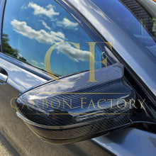 Load image into Gallery viewer, MP Style Carbon Fibre / Gloss Black Replacement Mirror Covers for BMW G11 G12 7 Series 15-23