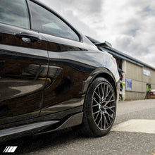 Load image into Gallery viewer, BMW M2 & M2 Competition F87 Carbon Fibre Side Blade Winglets 2015-2021 | 2x2 Twill Gloss CFRP Side Skirt Extensions (Pair)