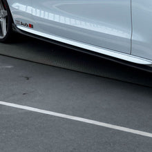 Load image into Gallery viewer, V Style Carbon Fibre Side Skirts for Audi B8 B8.5 A5 S5 2 Door 07-16