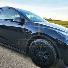 Load image into Gallery viewer, V Style Carbon Fibre Side Skirts for Tesla Model Y 19-23