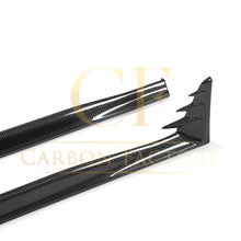 Load image into Gallery viewer, V Style Carbon Fibre Side Skirts for VW Golf MK8 GTI & R Line 21-Present
