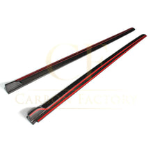 Load image into Gallery viewer, V Style Carbon Fibre Side Skirts for VW Polo MK5 Non GTI 11-16