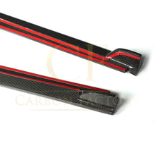 Load image into Gallery viewer, V Style Carbon Fibre Side Skirts for VW Polo MK5 Non GTI 11-16