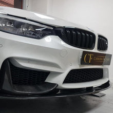 Load image into Gallery viewer, MP Style Carbon Fibre Front Splitter 3 Pieces Design for BMW F80 M3 F82 F83 M4 14-20