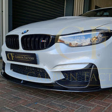 Load image into Gallery viewer, MP Style Carbon Fibre Front Splitter 3 Pieces Design for BMW F80 M3 F82 F83 M4 14-20