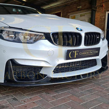 Load image into Gallery viewer, MP Style Carbon Fibre Front Splitter 3 Pieces Design for BMW F80 M3 F82 F83 M4 14-20