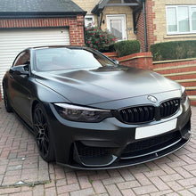 Load image into Gallery viewer, MP Style Carbon Fibre Front Splitter 3 Pieces Design for BMW F80 M3 F82 F83 M4 14-20