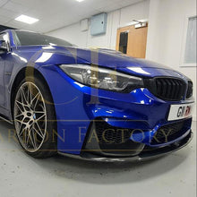 Load image into Gallery viewer, MP Style Carbon Fibre Front Splitter 3 Pieces Design for BMW F80 M3 F82 F83 M4 14-20