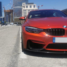Load image into Gallery viewer, MP Style Carbon Fibre Front Splitter 3 Pieces Design for BMW F80 M3 F82 F83 M4 14-20