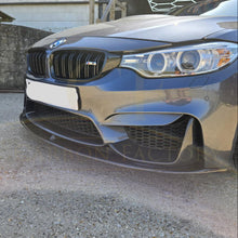 Load image into Gallery viewer, MP Style Carbon Fibre Front Splitter 3 Pieces Design for BMW F80 M3 F82 F83 M4 14-20
