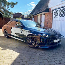 Load image into Gallery viewer, AMG Style Carbon Fibre Front Splitter for Mercedes W213 E Class Facelift Saloon 21-Present
