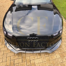Load image into Gallery viewer, CF Style Carbon Fibre Front Splitter for Audi B8.5 S5 A5 S Line 11-16