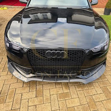 Load image into Gallery viewer, CF Style Carbon Fibre Front Splitter for Audi B8.5 S5 A5 S Line 11-16