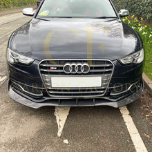 Load image into Gallery viewer, CF Style Carbon Fibre Front Splitter for Audi B8.5 S5 A5 S Line 11-16