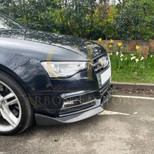 Load image into Gallery viewer, CF Style Carbon Fibre Front Splitter for Audi B8.5 S5 A5 S Line 11-16