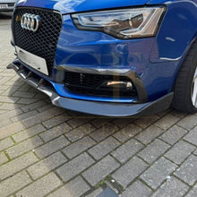 Load image into Gallery viewer, CF Style Carbon Fibre Front Splitter for Audi B8.5 S5 A5 S Line 11-16