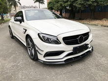 Load image into Gallery viewer, CS Style Carbon Fibre Front Splitter for Mercedes W205 C63 C63s 4 Door 15-21