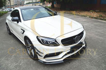Load image into Gallery viewer, CS Style Carbon Fibre Front Splitter for Mercedes W205 C63 C63s 4 Door 15-21