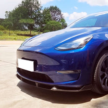 Load image into Gallery viewer, CS Style Pre-Preg Carbon Fibre Front Splitter for Tesla Model Y 19-23