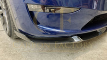 Load image into Gallery viewer, CS Style Pre-Preg Carbon Fibre Front Splitter for Tesla Model Y 19-23