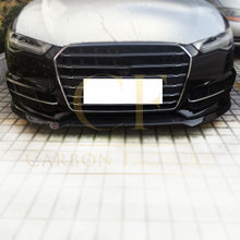 Load image into Gallery viewer, R Style Carbon Fibre Front Splitter for Audi C7.5 A6 S Line & S6 15-18