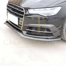 Load image into Gallery viewer, R Style Carbon Fibre Front Splitter for Audi C7.5 A6 S Line & S6 15-18