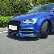 Load image into Gallery viewer, RS Style Carbon Fibre Front Splitter for Audi A3 Saloon S Line & S3 13-15