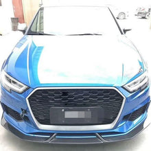 Load image into Gallery viewer, V Style Carbon Fibre Front Splitter for Audi 8V RS3 Saloon 17-20