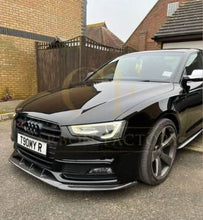 Load image into Gallery viewer, V Style Carbon Fibre Front Splitter for Audi B8.5 S5 A5 S Line 11-16