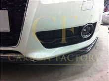 Load image into Gallery viewer, V Style Carbon Fibre Front Splitter for Audi B8 A5 Non S-Line 07-10
