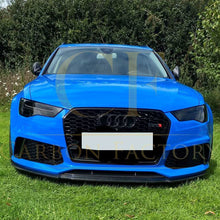 Load image into Gallery viewer, V Style Carbon Fibre Front Splitter for Audi C7 RS6 13-18