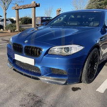 Load image into Gallery viewer, V Style Carbon Fibre Front Splitter for BMW F10 M5 10-16