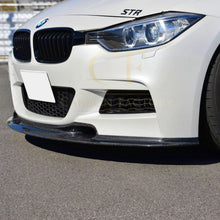 Load image into Gallery viewer, V Style Carbon Fibre Front Splitter for BMW F30 F31 3 Series M Sport 12-19