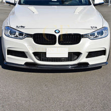 Load image into Gallery viewer, V Style Carbon Fibre Front Splitter for BMW F30 F31 3 Series M Sport 12-19