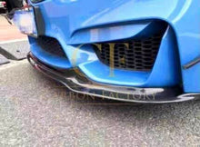 Load image into Gallery viewer, V Style Carbon Fibre Front Splitter for BMW F80 M3 F82 F83 M4 14-20