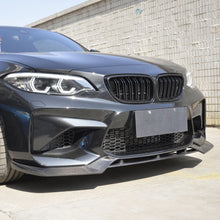 Load image into Gallery viewer, V Style Carbon Fibre Front Splitter for BMW F87 M2 OG 16-18