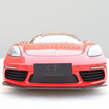 Load image into Gallery viewer, V Style Carbon Fibre Front Splitter for Porsche Boxster & Cayman 718 16-21