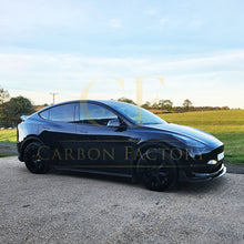 Load image into Gallery viewer, V Style Carbon Fibre Front Splitter for Tesla Model Y 19-23