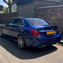 Load image into Gallery viewer, PSM Style Carbon Fibre Boot Spoiler for Mercedes Benz W205 C Class 15-21